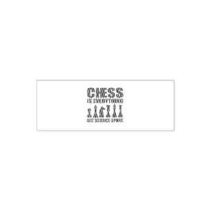 Chess is Art Science Sports Gift Women Mannen Zelfinktende Stempel