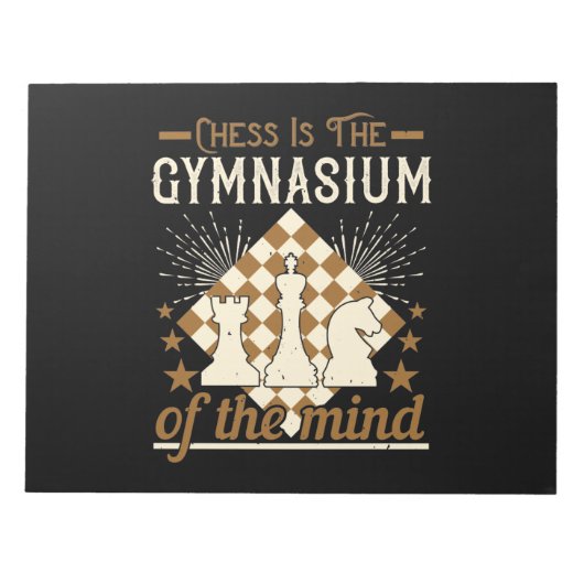 Chess is het gymnasium van de geest notitieblok (Voorkant)