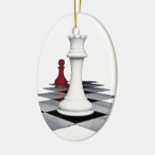 Chess Keramisch Ornament (Links)