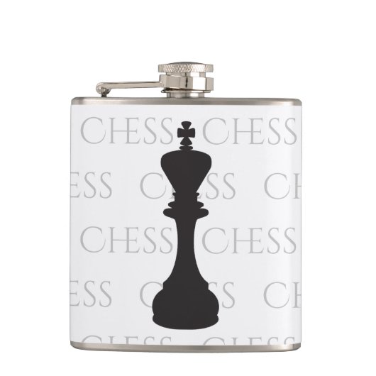 Chess King Classic Piece Modern Black, White Heupfles (Voorkant)
