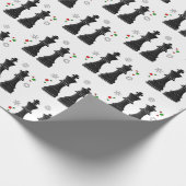 Chess King en Queen met Kerstmis Cadeaupapier (Hoek)