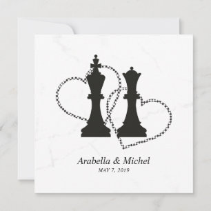 Chess King en Queen Pineersels Wedding Design