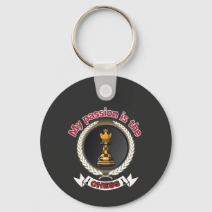 Chess King Laurel Crown Passion Strategie Macht Sleutelhanger