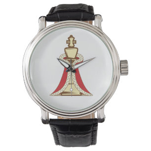 Chess King Piece Horloge