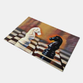 Chess Knight Chess Board Deurmat (Schuin)