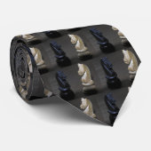 Chess Knight / Horses (2) Stropdas (Opgerold)