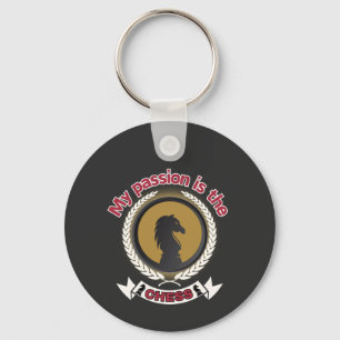 Chess Knight Laurel Crown Passion Strategy T-shirt Sleutelhanger
