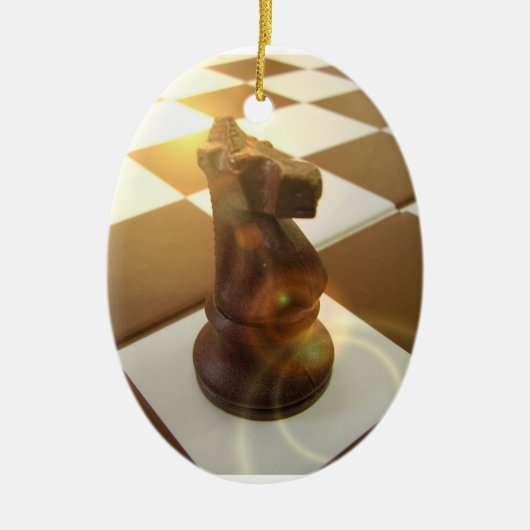 Chess Knight Ornament (Voorkant)