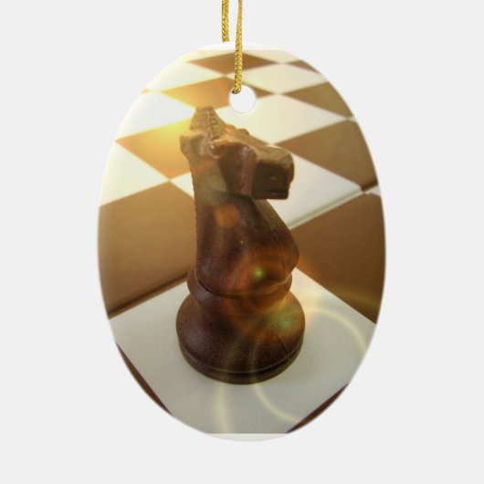 Chess Knight Ornament (Achterkant)