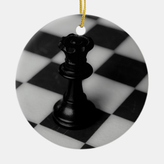Chess koningin keramisch ornament (Voorkant)
