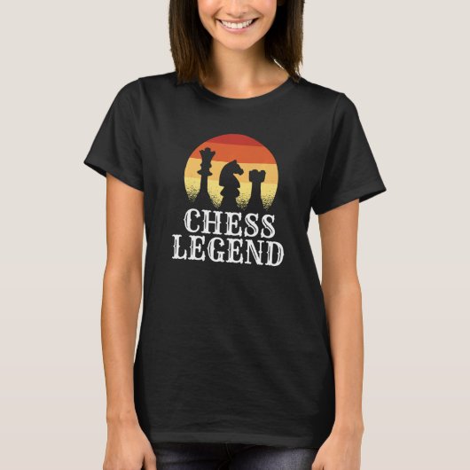 Chess Legend Chess Pices Chess T-shirt (Voorkant)