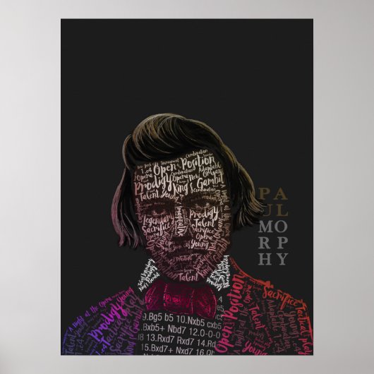 Chess Legends: Paul Morphy Poster (Voorkant)