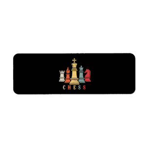 Chess Lover   Cheque Set Checkmate Gift Etiket