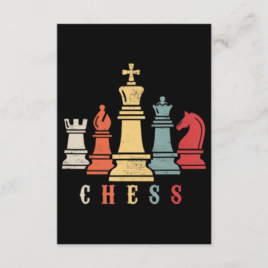 Chess Lover | Cheque Set Checkmate Gift Informatiekaartje (Voorkant)