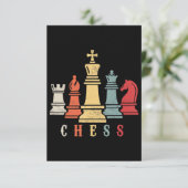 Chess Lover | Cheque Set Checkmate Gift Informatiekaartje (Staand voorkant)