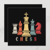 Chess Lover | Cheque Set Checkmate Gift Kaart (Voorkant / Achterkant)