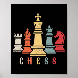 Chess Lover Cheque Set Checkmate Gift Poster