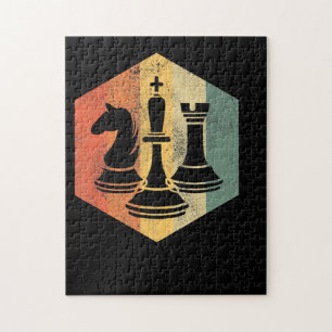 Chess Lover Knight King Rook Chess Colorful Gift Legpuzzel
