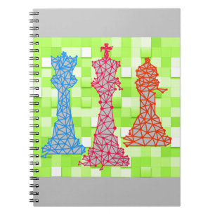 Chess Lover Koningin Koning Bisschop Chess Notitieboek