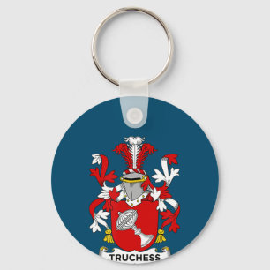 Chess Lover Truchess Coat of Arms - Family Crest Sleutelhanger