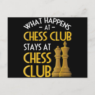 Chess Lover   Wat gebeurt er bij de Chess Club Hum Feestdagenkaart