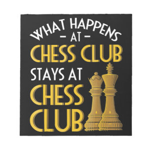 Chess Lover Wat gebeurt er bij de Chess Club Hum Notitieblok