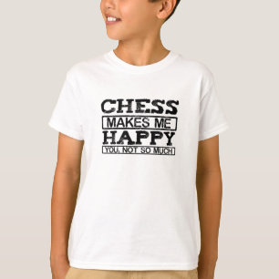 Chess maakt me gelukkig t-shirt