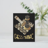 Chess Maniac Briefkaart (Staand voorkant)