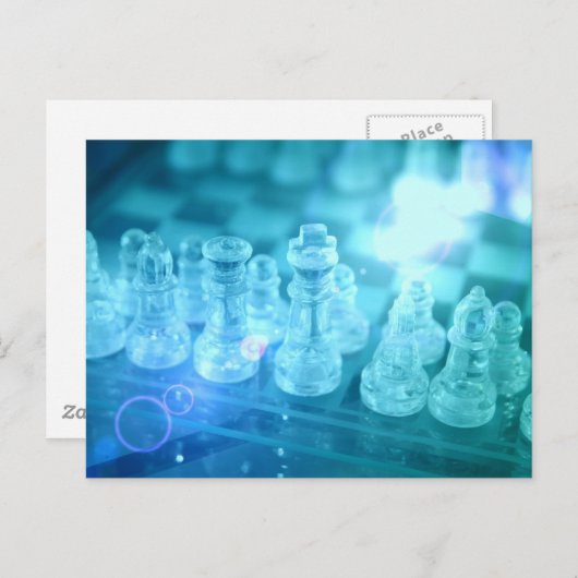 Chess Match Briefkaart (Voorkant / Achterkant)