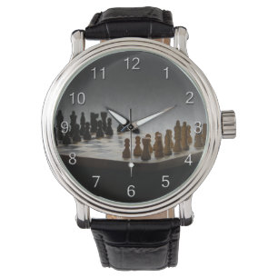 Chess met cijfers horloge