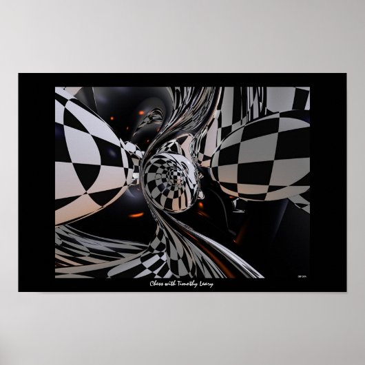 Chess met Timothy Leary Poster (Voorkant)