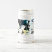 Chess Move Beer Stein Bierpul (Center)