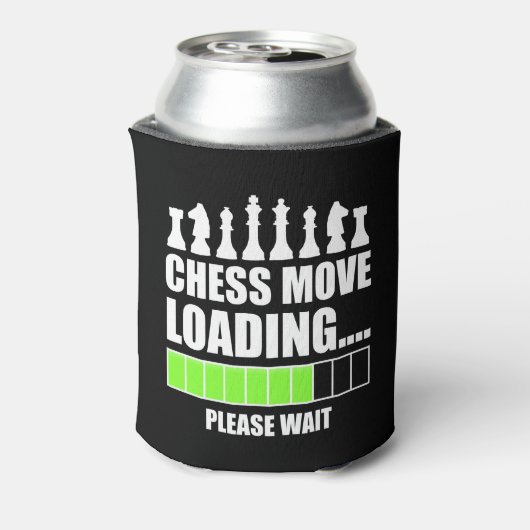 Chess Move Loading - Een ogenblik geduld Blikjeskoeler (Blikje Achterkant)