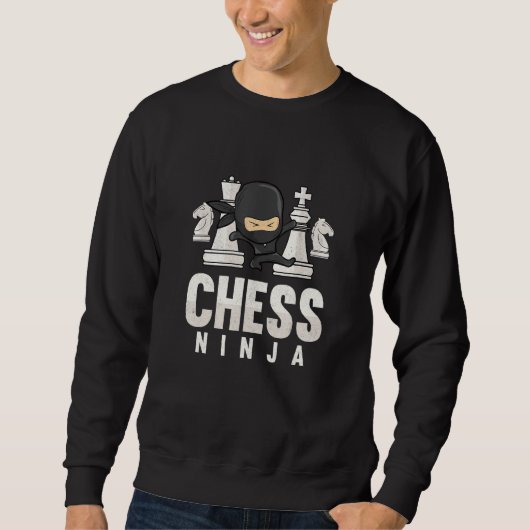 Chess Ninja Funny Chess Kinder Chess Player Chess Trui (Voorkant)