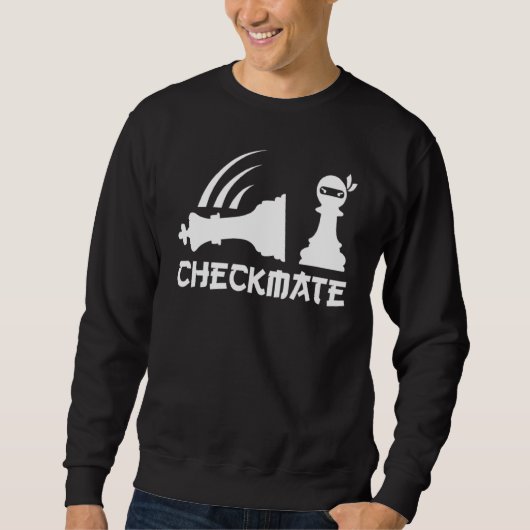 Chess Ninja Master Checkmate Funny Graphic Trui (Voorkant)