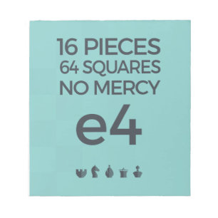 Chess Note Pad: No Mercy Notitieblok