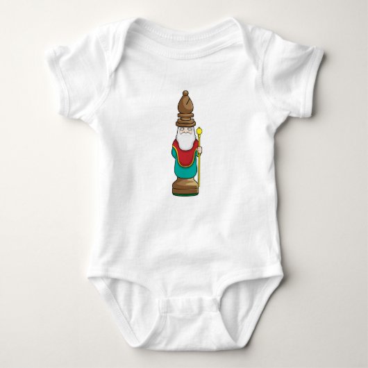 Chess part Bishop Chess Romper (Voorkant)