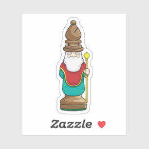 Chess part Bishop Chess Sticker