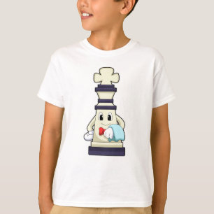 Chess part King als Waiter met Towel T-shirt