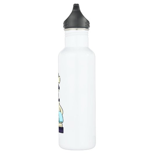 Chess part King als Waiter met Towel Waterfles (Rechts)