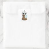 Chess part Pawn Chess Vierkante Sticker (Tas)