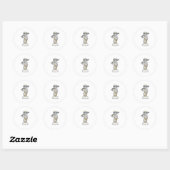 Chess part Pawn Sword Chess Ronde Sticker (Vel)