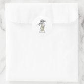 Chess part Pawn Sword Chess Ronde Sticker (Tas)