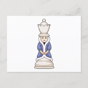 Chess part Queen Chess Briefkaart