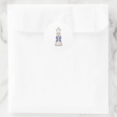 Chess part Queen Chess Ronde Sticker (Tas)