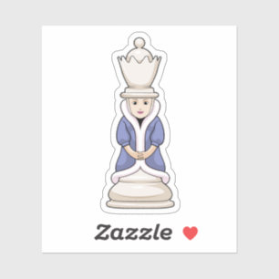 Chess part Queen Chess Sticker