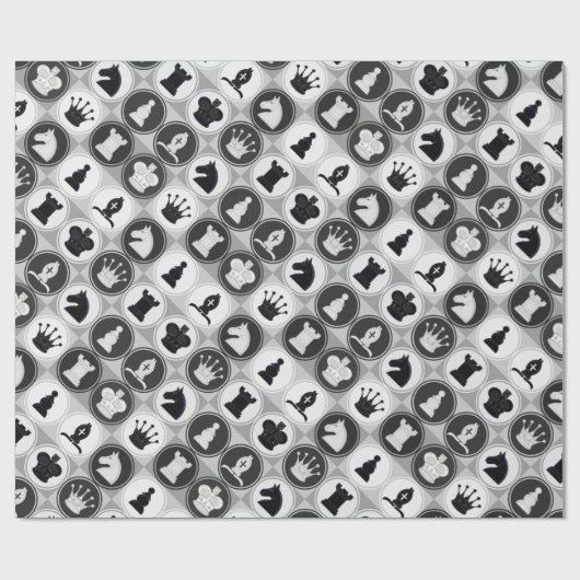 Chess Pattern Cadeaupapier (Vlak)