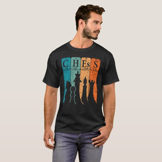Chess Periodic Table Elements Nerd Chess Player VI T-shirt (Voorkant volledig)