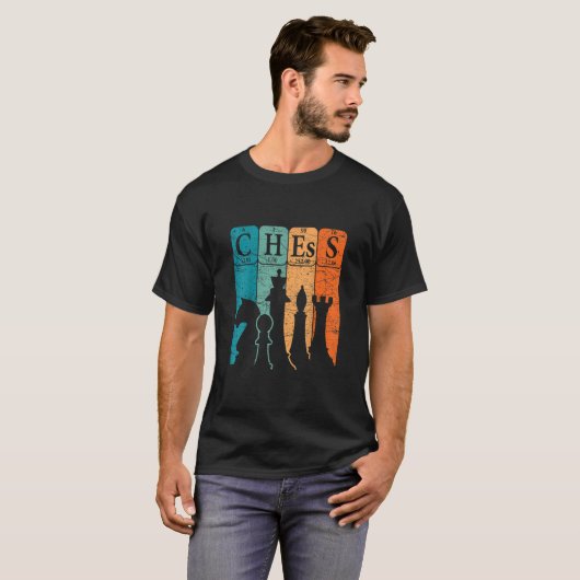 Chess Periodic Table Elements Nerd Chess Player VI T-shirt (Voorkant volledig)