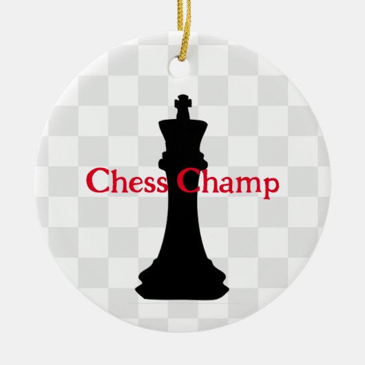 Chess Piece Design Ornament (Voorkant)